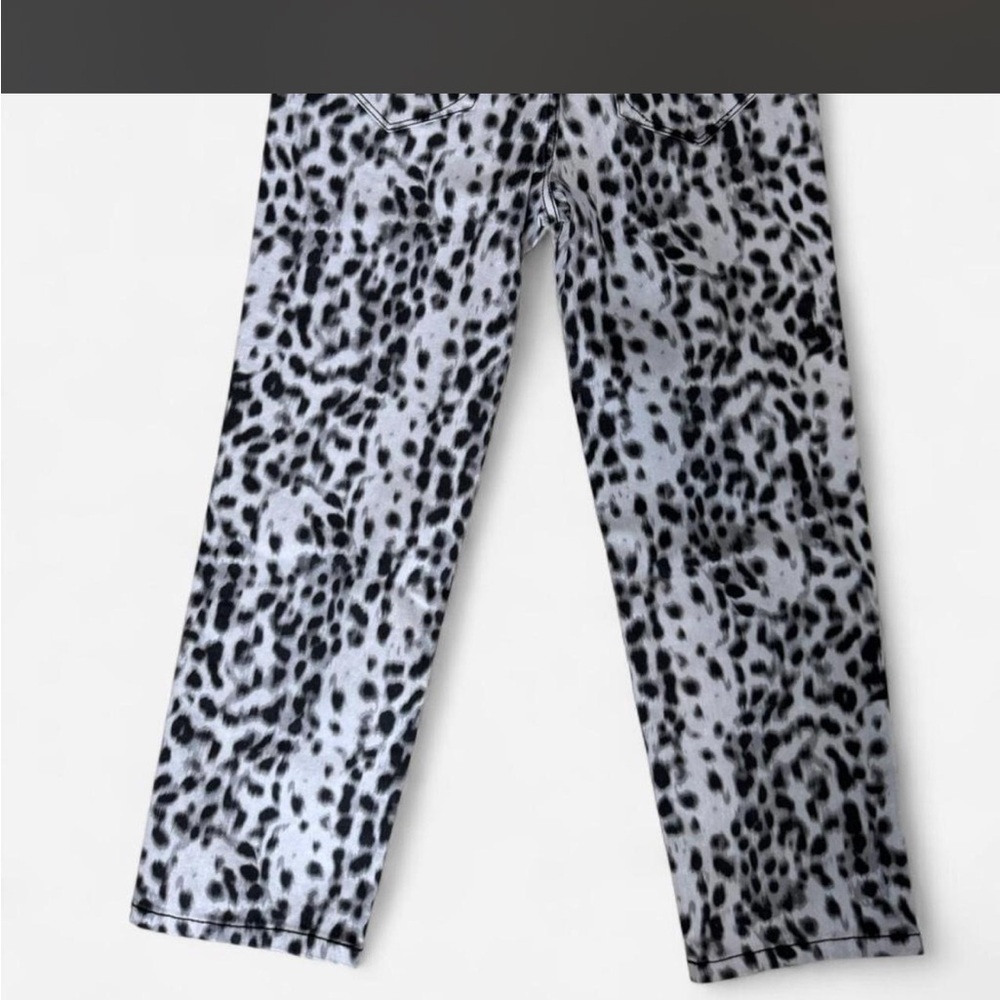 Kensie Vintage Luxe Animal Print Pants 6/28 NwT⭐️ black white leopard print - Picture 6 of 6